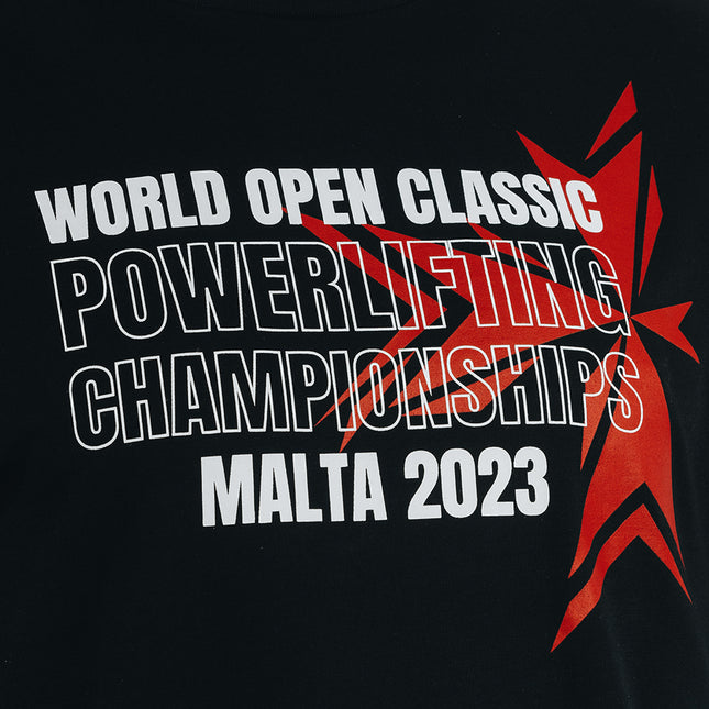 SBD IPF Classic Open Worlds Event-T-Shirt Brust Logo