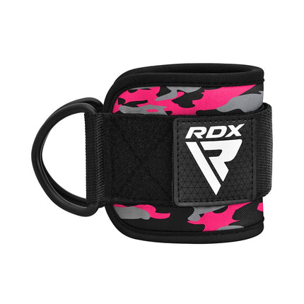 RDX A4 Fussmanschetten für Kabelzug Gym Camouflage Pink Details Logo