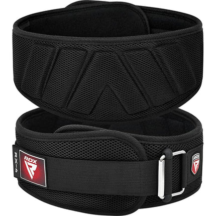 RDX RX4 Weightlifting Belt Schwarz mit Klettverschluss