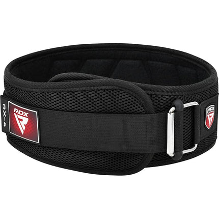 RDX RX4 Weightlifting Belt Schwarz mit Klettverschluss