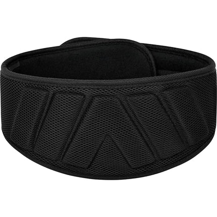 RDX RX4 Weightlifting Belt Schwarz mit Klettverschluss Polsterung Rücken