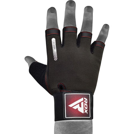 RDX T2 Trainingshandschuhe Gym Rot Camouflage offene Finger