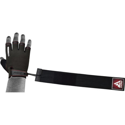 RDX T2 Trainingshandschuhe Gym Rot mit Handgelenkbandage