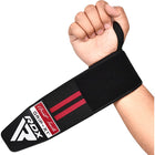 RDX WR11 Gym Wrist Wraps Black Red Handgelenksbandagen