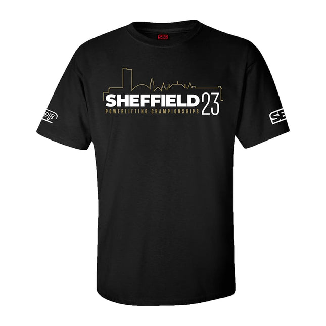 Sheffield 2023 SBD Wettkampf T-Shirt Männer