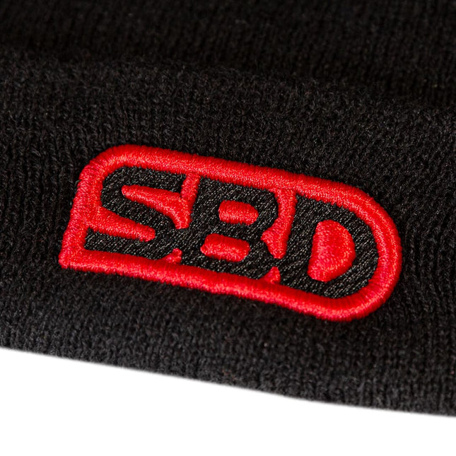 SBD Beanie Mütze Logo gestrickt