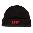 SBD Beanie Mütze schwarz mit rotem SBD Logo