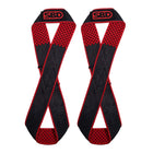 SBD Figure 8 Lifting Straps Schwarz Rot