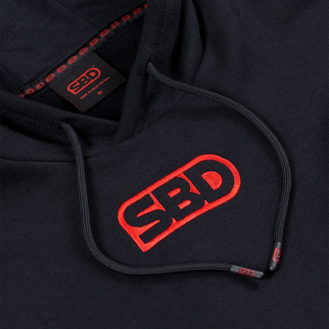 SBD Hoodie Unisex Schwarz Logo obere Brust