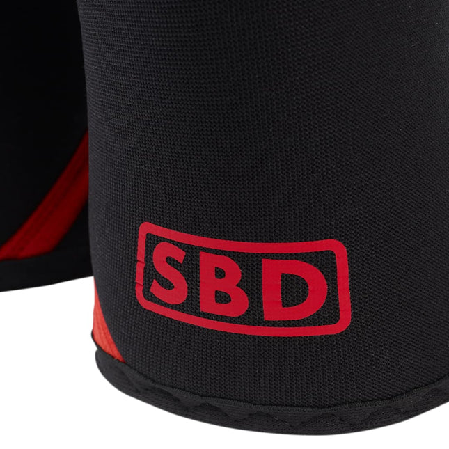 SBD Knee Sleeves Kniestulpen Details Logo