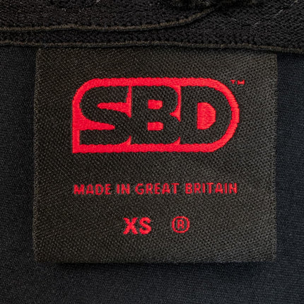 SBD Knee Sleeves Kniestulpen Kraftsport Details Label