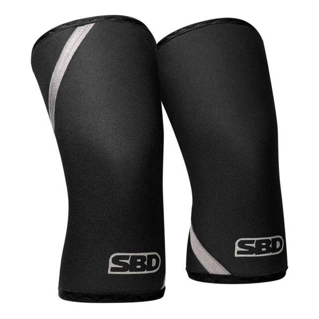 SBD Knee Sleeves Kniestulpen Momentum Edition schwarz weiss