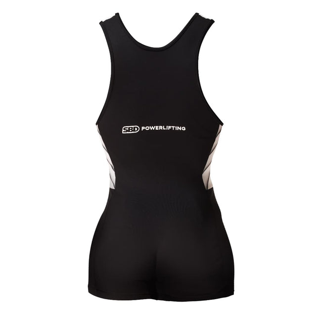 SBD Powerlifting Singlet Limitierte Momentum Edition Schwarz Weiss Frauen