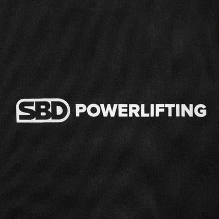 SBD Powerlifting Singlet Men Limitierte Momentum Edituon Schwarz Weiss Details Logo