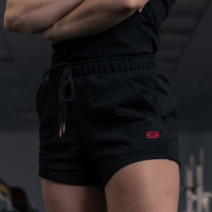 SBD Shorts kurze Hosen schwarz Frauen Powerlifting