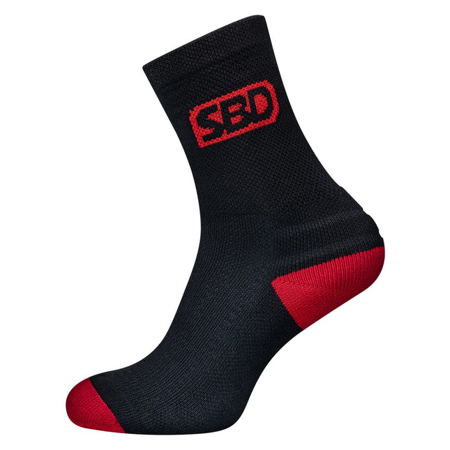 SBD Sportsocken Schwarz Rot Krafttraining Gym