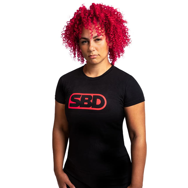 SBD T-Shirt Schwarz Rot Frauen