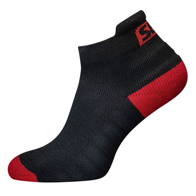 SBD Trainer Socken Schwarz Rot