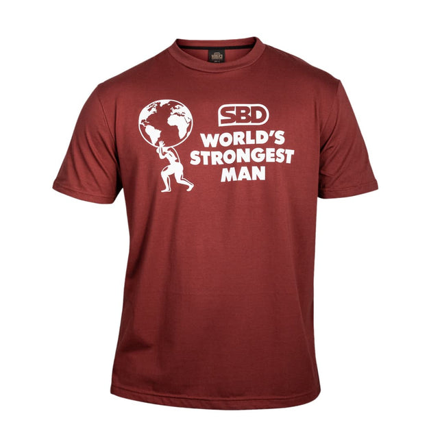 SBD World's Strongest Man T-Shirt 2021 brick ziegelrot