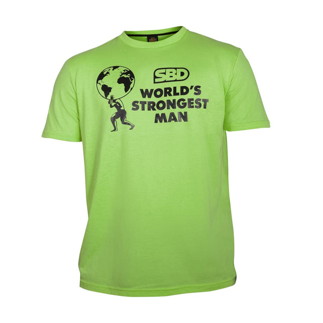 SBD World's Strongest Man T-Shirt 2022 hellgrün