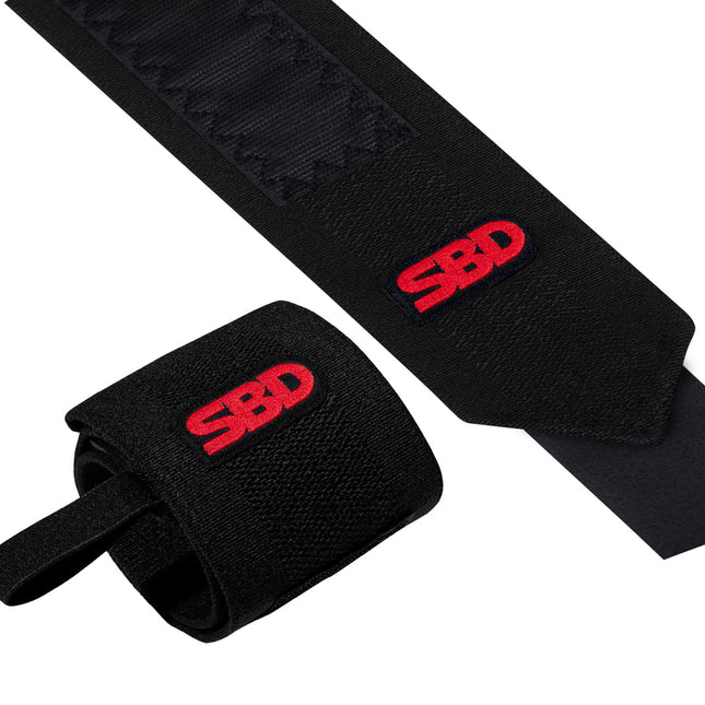 SBD Wrist Wraps Flexibel Schwarz Details