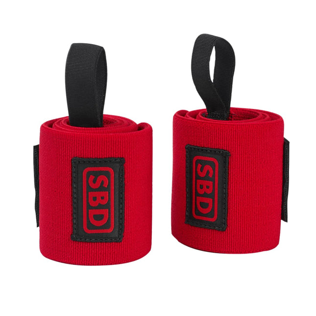 SBD Wrist Wraps Handgelenksbandagen Steif Gym Powerlifting IPF approved aufgerollt