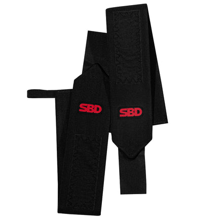 SBD Wrist Wraps Steif Schwarz Details gefaltet