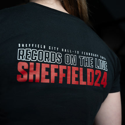 Sheffield 2024 SBD Event T-Shirt Frauen Rückenansicht