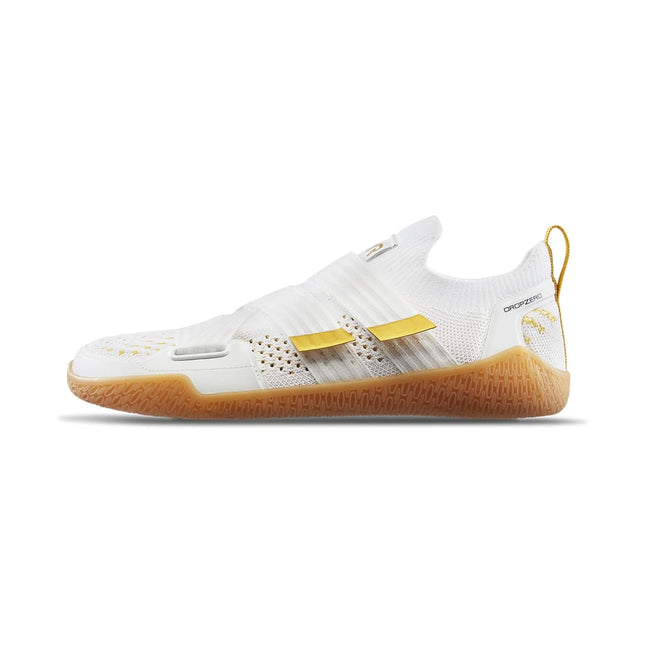 TYR DZ-1 DropZero Barefoot Trainer White/Gold Schweiz Deadlift Shoes Aussenseite